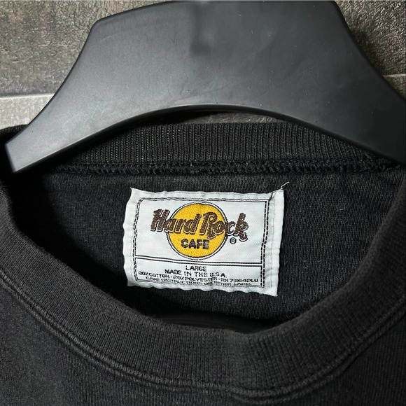 SOLD VTG Hard Rock Cafe Save The Planet Orland Crewneck USA Large - Picture 4 of 4